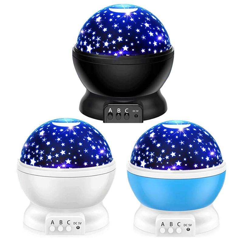 

Starry Sky Projector Rotating LED Night Light Planetarium Children Bedroom Lamp