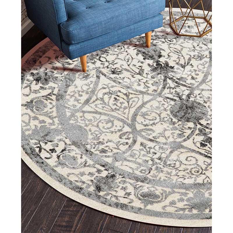 

Nordic Ethnic Home Textile Decor Rug bedside Hanging Basket End Table Carpet Round Area Carpet for Living Room Bedroom Rugs, 03