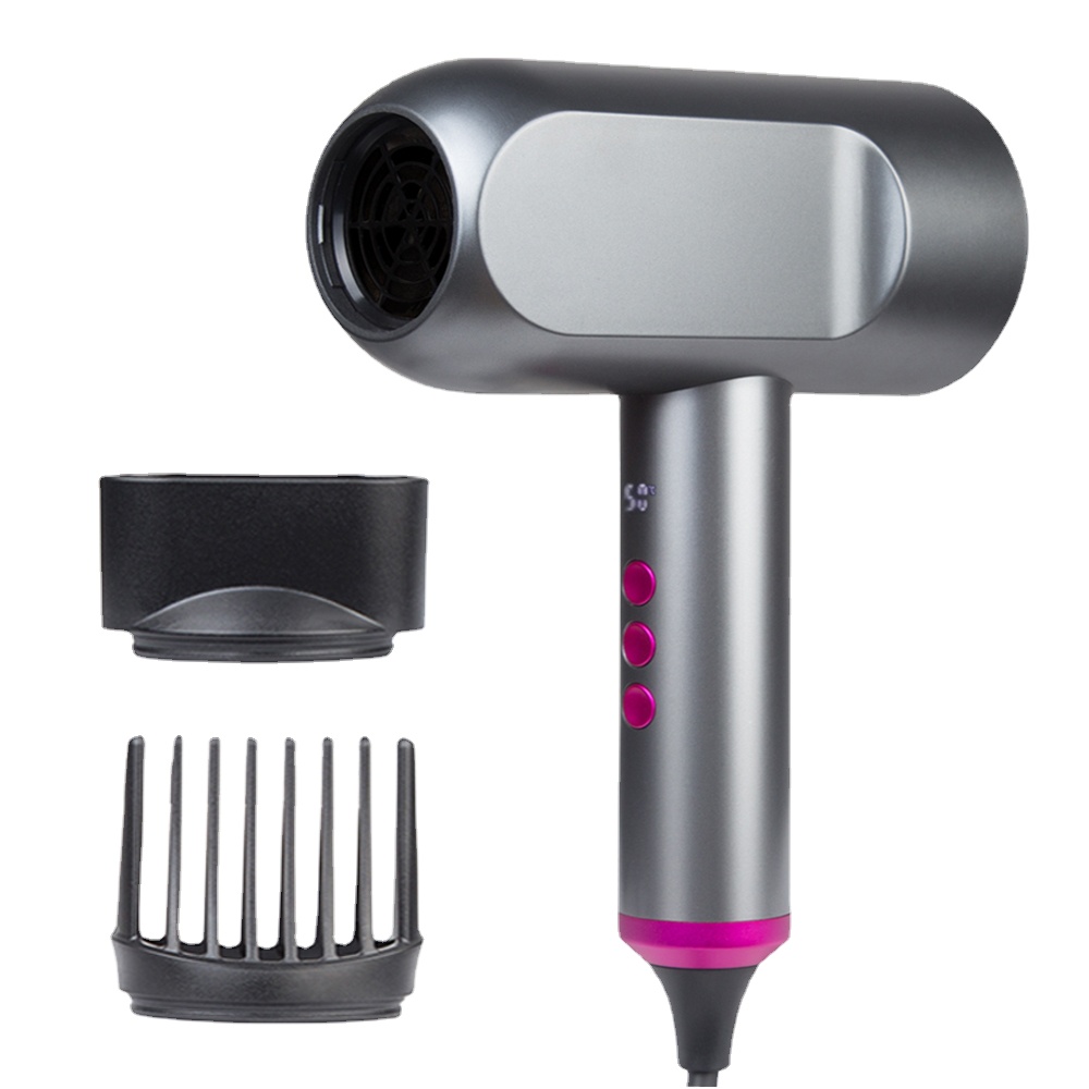 

Hair Dryer Professional Strong Wind Salon Blower Dry With LCD Display and Hot and Quick Switch Between Hot and Cold Dryers