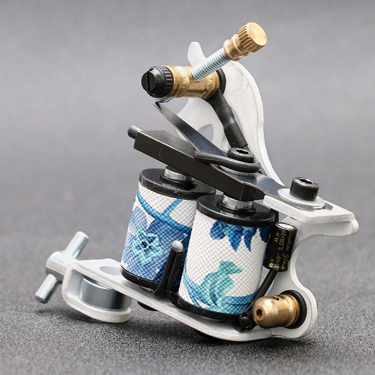 

1pcs Free ShippingTattoo Machine Gun For Liner Shader 8 Wraps Reels Tattoo Machine Handmade Artist Basic Starter Tattoo
