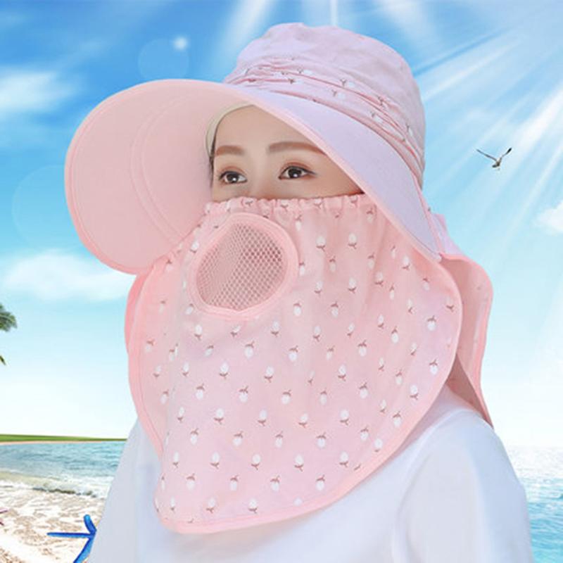 

Fashion Women's Foldable Sun Hat Wide Brim Sun Hat Face Neck Omnibearing UV Protection Summer Fishing fisherman Beach, Khaki