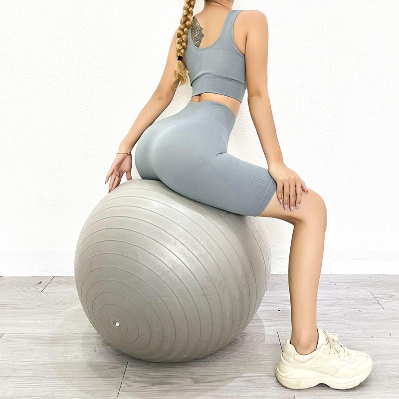 

2021 New Bra Short Pants Women' Tracksuit Sportswear Sports Suit Yoga Set Gym Fitness Suit Clothes for Sport Woman Short Sets, Grey set