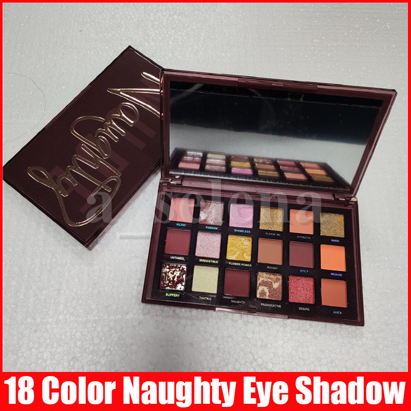 

New Beauty Eye Makeup Naughty nude 18 colors eyeshadow Shimmer Matte eye shadow Pressed Powder palette, Multi with logo