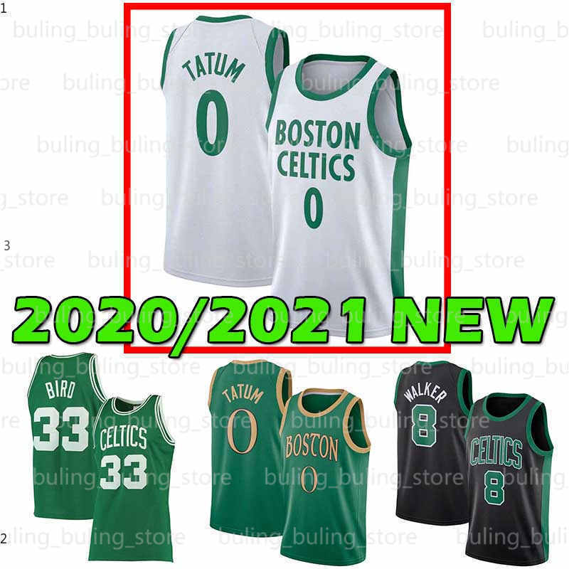 

2020 2021 NEW Boston Celtics Jayson 0 Tatum Jerseys Bird Kemba Walker Larry Marcus 36 Smart Jaylen Brown Gordon 20 Hayward, Black;red
