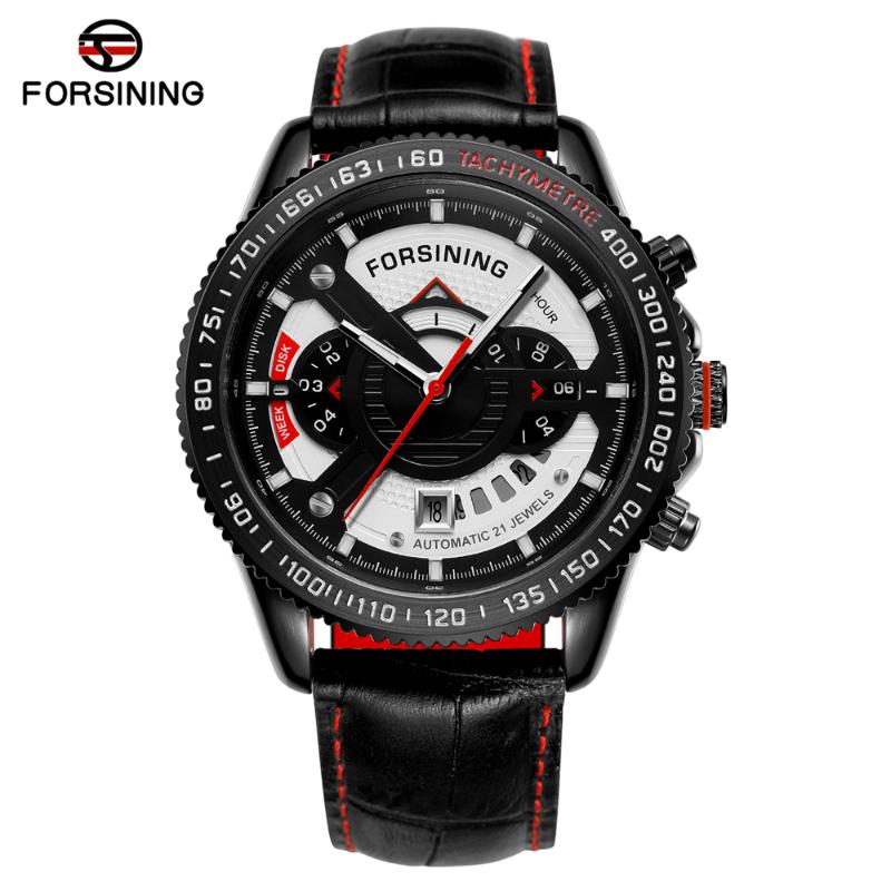 

Wristwatches 2021 Top Brand FORSINING Men Automatic Mechanical Watch Fashion Luxury Business Watches Mens Casual Self-Wind Wristwatch, Black