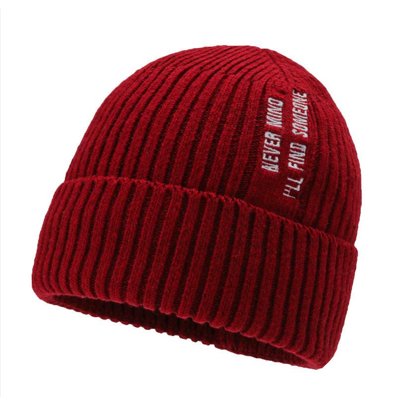 

Winter Women Hat Bennie Solid Woolen Thickened Skullies Hat For Old Women Elderly Knit Warm Soft Casual Cap Outdoor Bonnet, Black