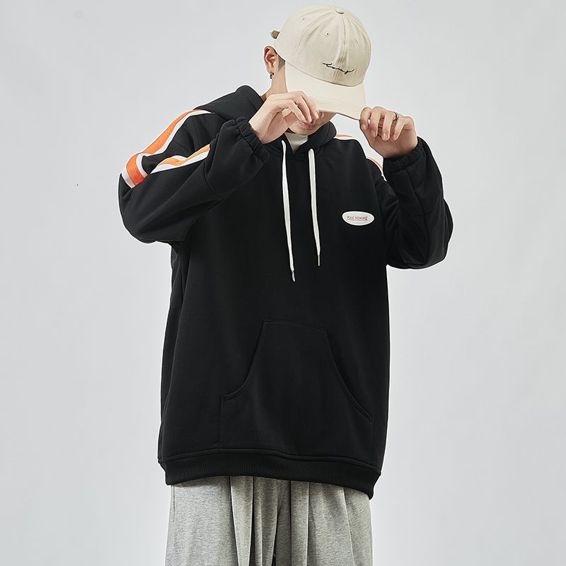 

2021 Spring Autumn Skateboard Casual New Men's Hip Hop Hoodies Sweatshirts Streetwear One Piece Brand Black White Fashion Clothe 69pa, Wy73 1