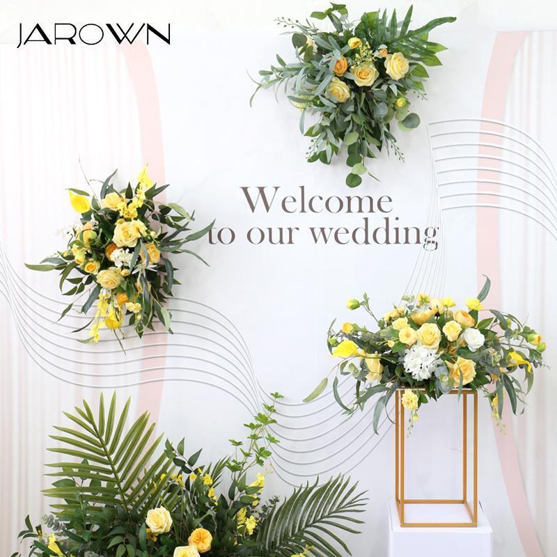 

JAROWN Customize Wedding Decoration Artificial Flower Row Party Arch Decor Rose Flower DIY Home High Quality Silk Fake Flowers1