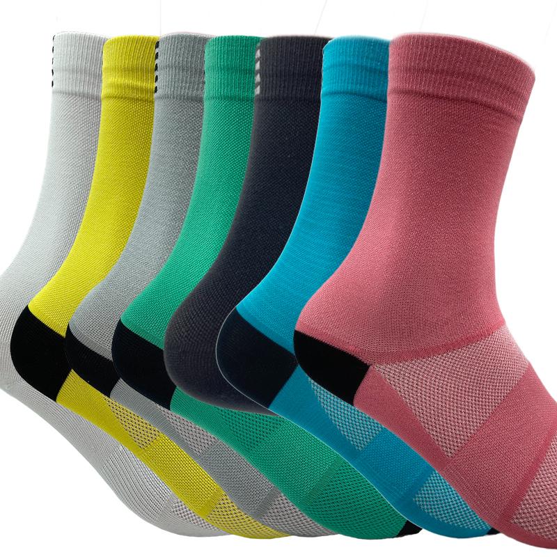 

Outdoor Sports Compression Riding Socks Women Men Cycling Calf Length Socks Breathable Road Bicycle Outdoor Sports Racing