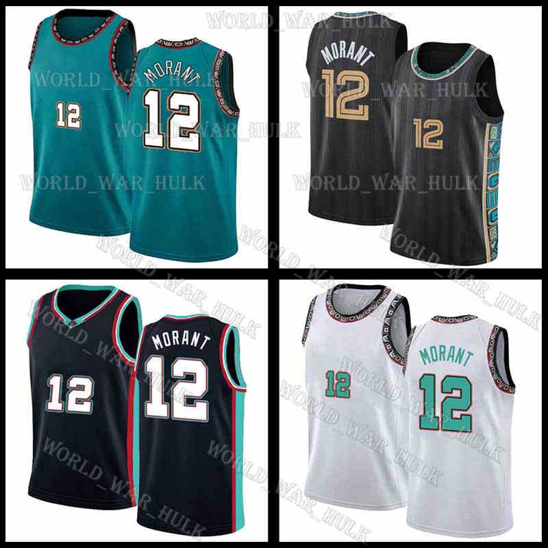 

12 Ja Morant Jersey 31 1 15 Reggie Miller Vince Carter Basketball Jerseys Tracy McGrady Memphis''Grizzlies''Mens City Anniversary Retro Green 75th Mesh 2022, Men jersey(fu gu)
