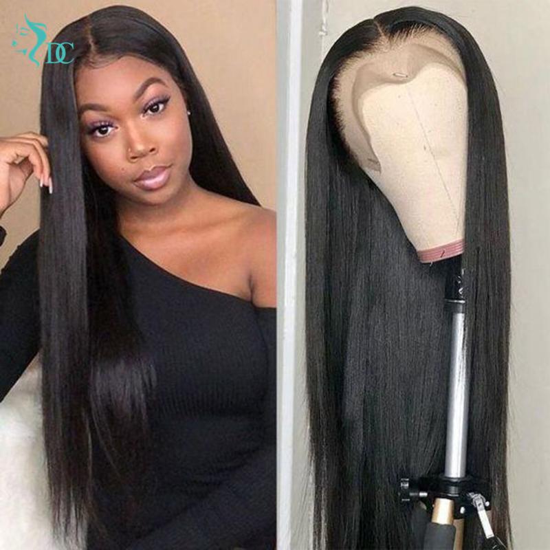 

DC Hair Straight Lace Front Human Hair Wigs For Women 150% - 180% Density Baby Brazilian Human 13X4 Lace Frontal Wig, 13x4 lace front wig