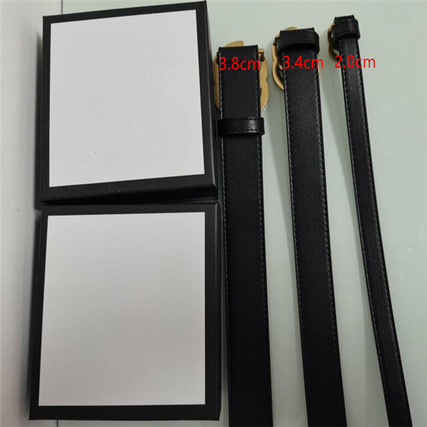 

2.0cm,3.4cm,3.8cm womens designer belts 3 widths black genuine leather men belt with box men designers belts women belts, Black;brown