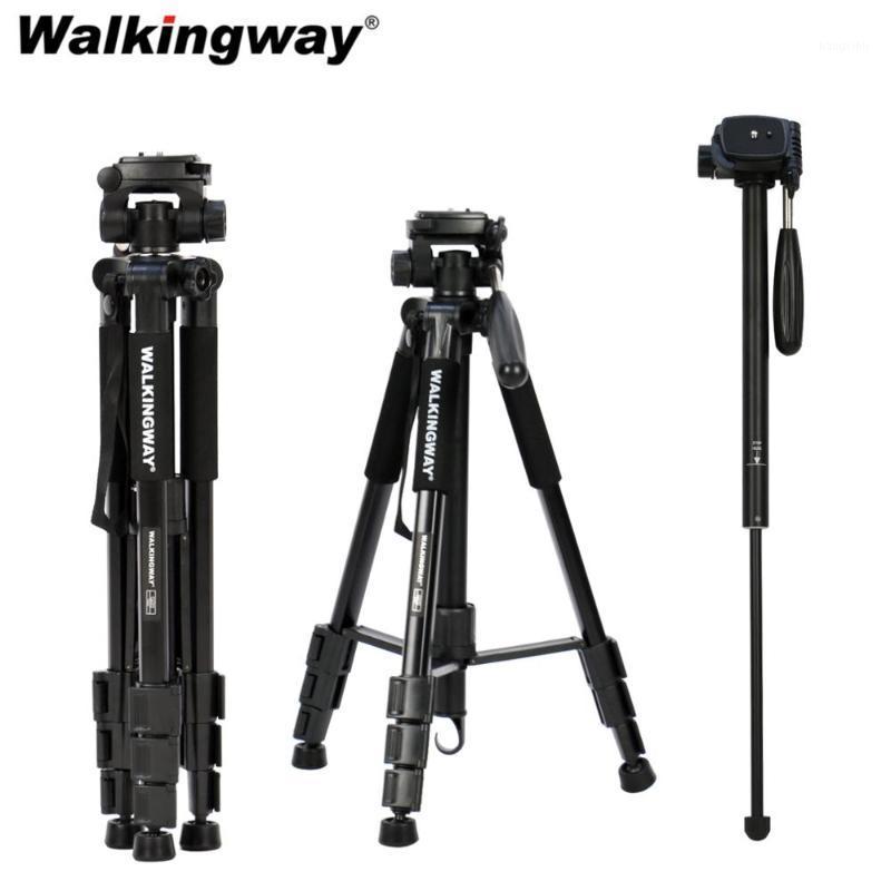 

Walkingway Q222 Camera Tripod Tripode Stative light professional Tripod Monopod Travel Stand for Camera DSLR SmartphonePojector1