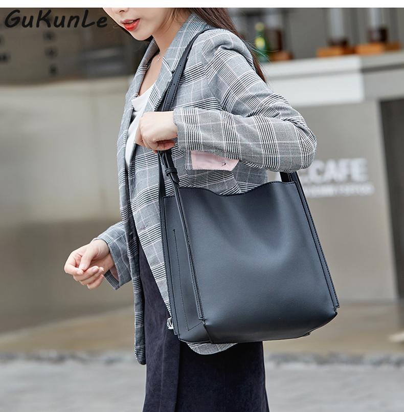 

Women Handbag Large Capacity Women's Crossbody Bags Vintage Shoulder Bag Designer Brand Commuter Tote Bags for Women 2021 Sac, Black