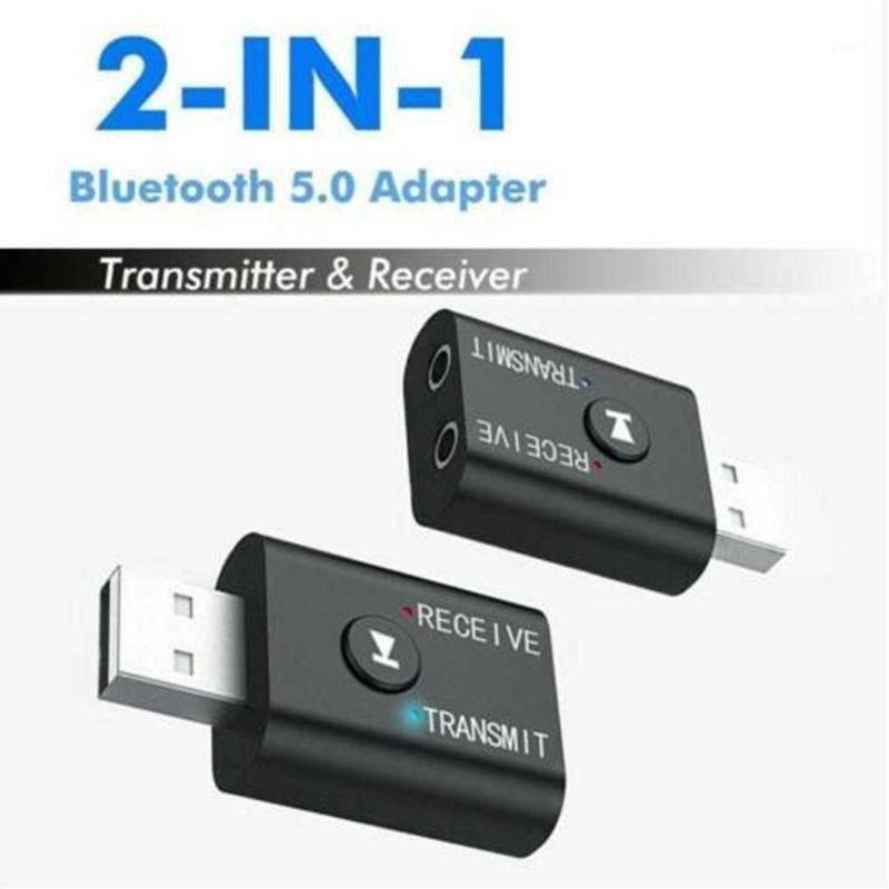 

2 in 1 Wireless Bluetooth Receiver Adapter 5.0 Audio Transmitter Stereo Bluetooth Dongle AUX USB 3.5mm For Laptop TV PC Car Kit1