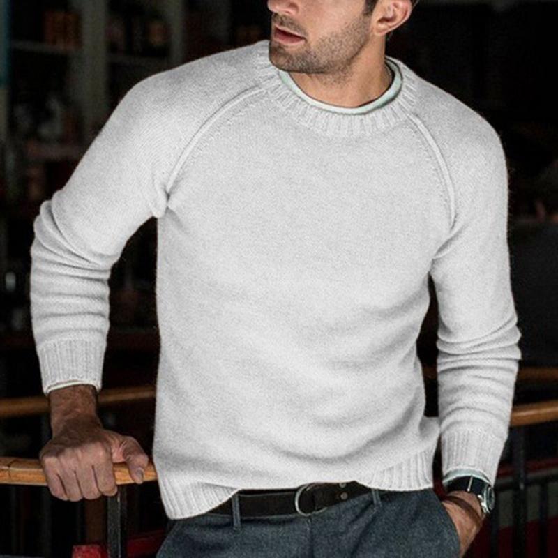 2020 hommes laine tricoté chandails chaud O cou Pull tricots automne hiver vêtements décontracté Pull pulls Pull