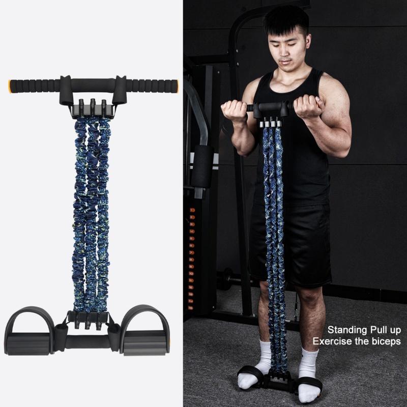 

Resistance Bands Home Fitness Gym Workout Elastic Sit Up Equipment Arm Waist Leg Press Muscle Exercise Chest Expander