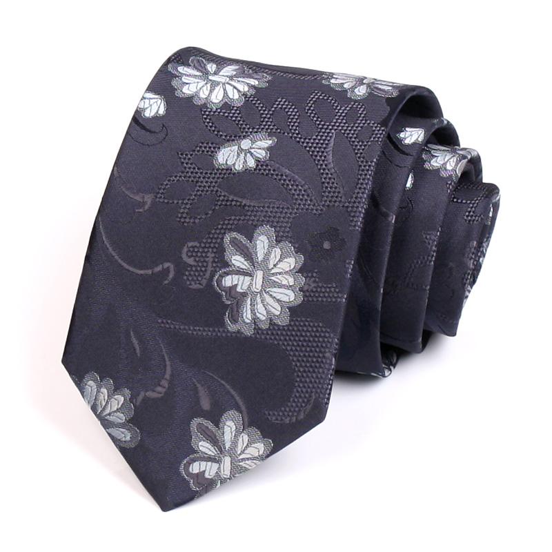 

Bow Ties 2021 Brand Male England Style 7.5CM Wide Tie High Quality Fashion Formal For Men Business Work Necktie With Gift Box