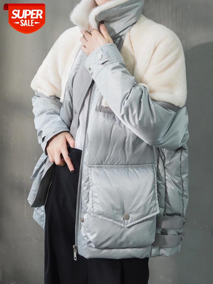

Winter Fashion Women Real mink Fur Coats With Genuine Leather Whole skin Natural Fur Jacket white duck down Outwear 2020 #SC0W, Black;brown