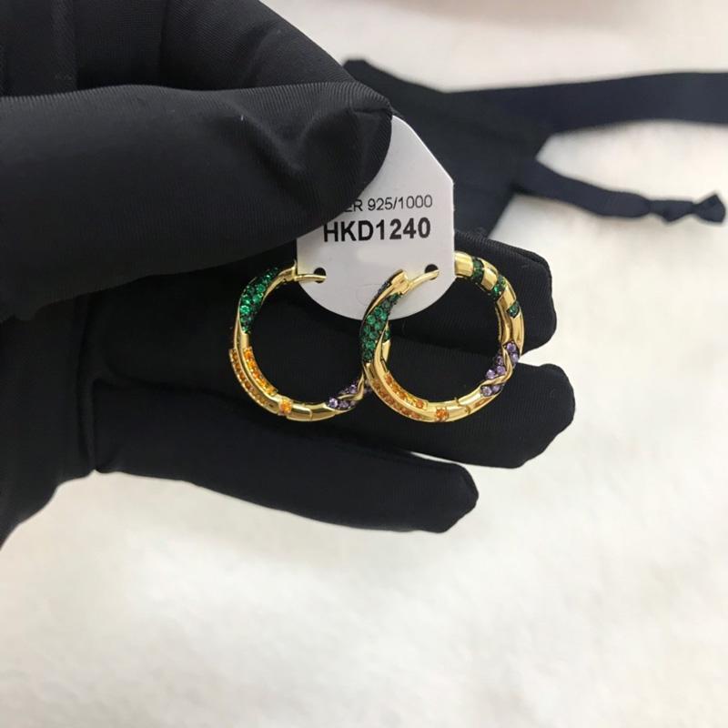 

Fashion Charm Copy Copy, Yellow Multicolor Hoop Earrings With Stripes Women Luxury Jewelry Gift1