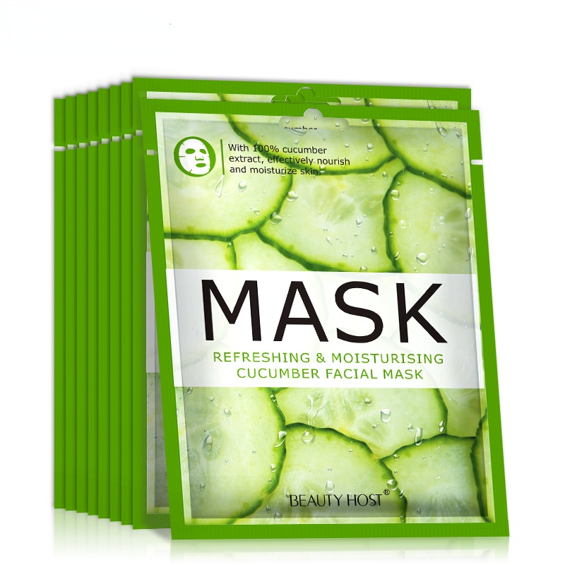 

20PCS 100% Fruit Facial Mask Moisturizer Whitening Oil Control Face Skin Care Grape Pomegranate Cucumber Blueberry