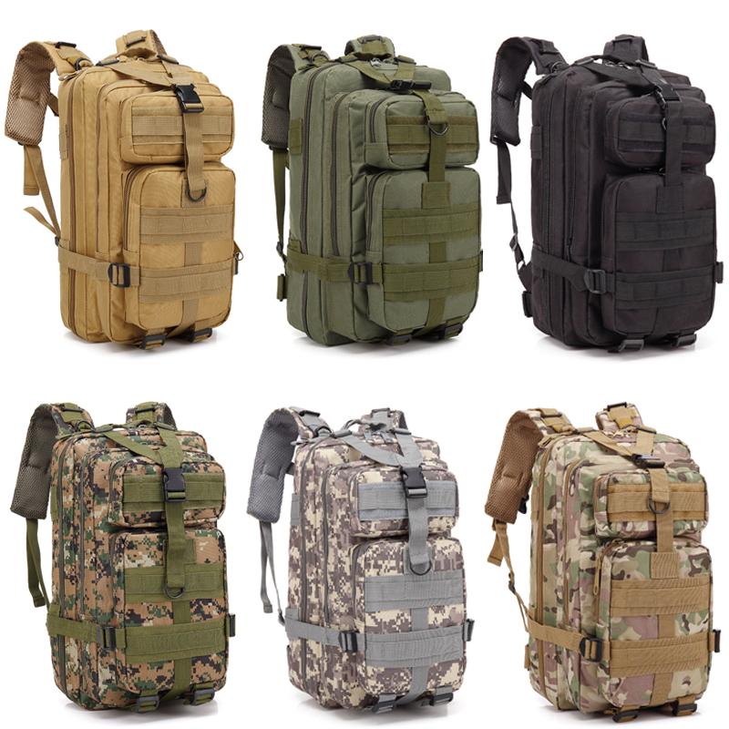 

30L Men's Tactical Backpack Outdoor Rucksacks Waterproof Sports Camping Trekking Hiking Fishing Hunting Bags For Male, Black