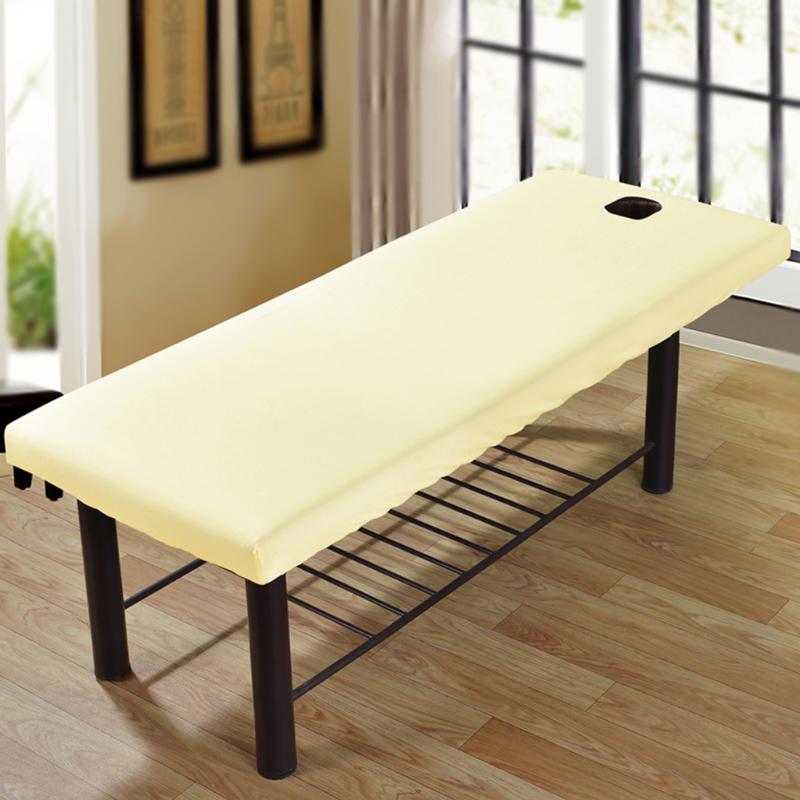 

All-round Wrap Bedding Article Elastic Couch Bed Sheet Cover Salon Fitted Sheet Solid Massage Forepart Hole Polyester