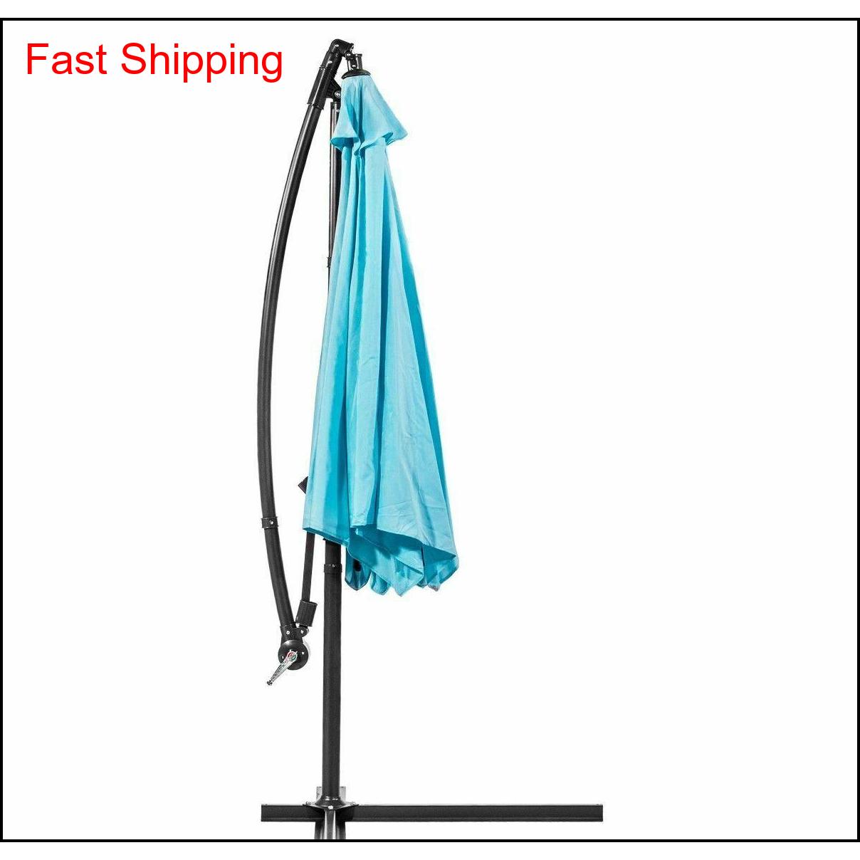 

10ft Outdoor Deck Patio Umbrella Off Set Tilt Cantilever Ha qylPFJ bde_luck