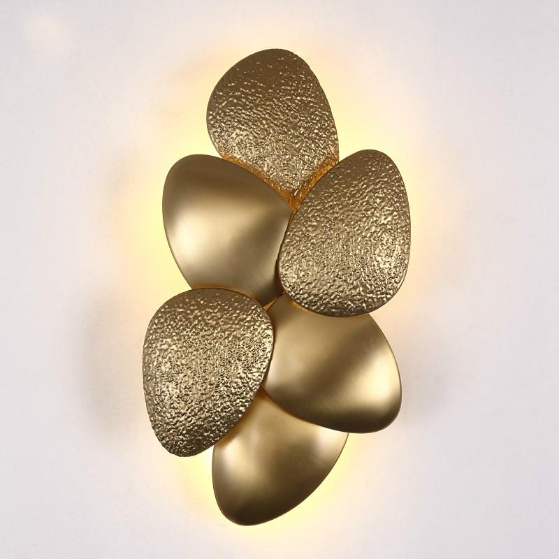 

Pebble Living Room decoration Gold Wall Lamp G9 LED Mirror Light LED wall Lights Foyer Lamp Hotel Applique Murale Luminair