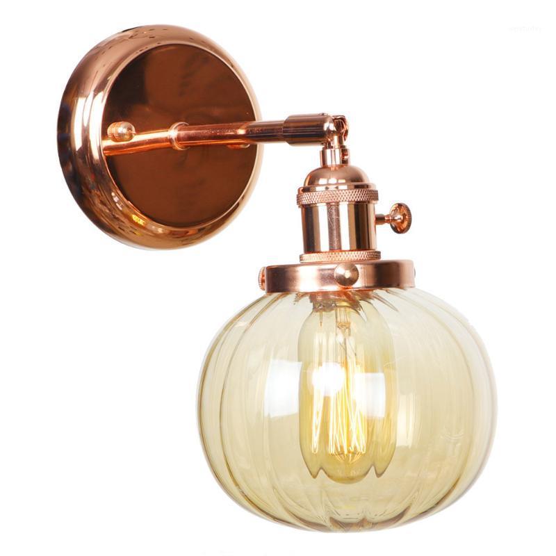 

IWHD Nordic Japan Style Wall Lamps Bedroom Bathroom Mirror Light Rose Gold Iron Metal Glass Ball LED Wall Lights Sconce Wandlamp1