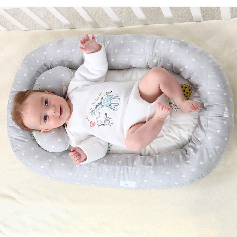 

100% Cotton Portable Crib Foldable And Washable Bionic Bed For Newborn Baby Sleeping Artifact