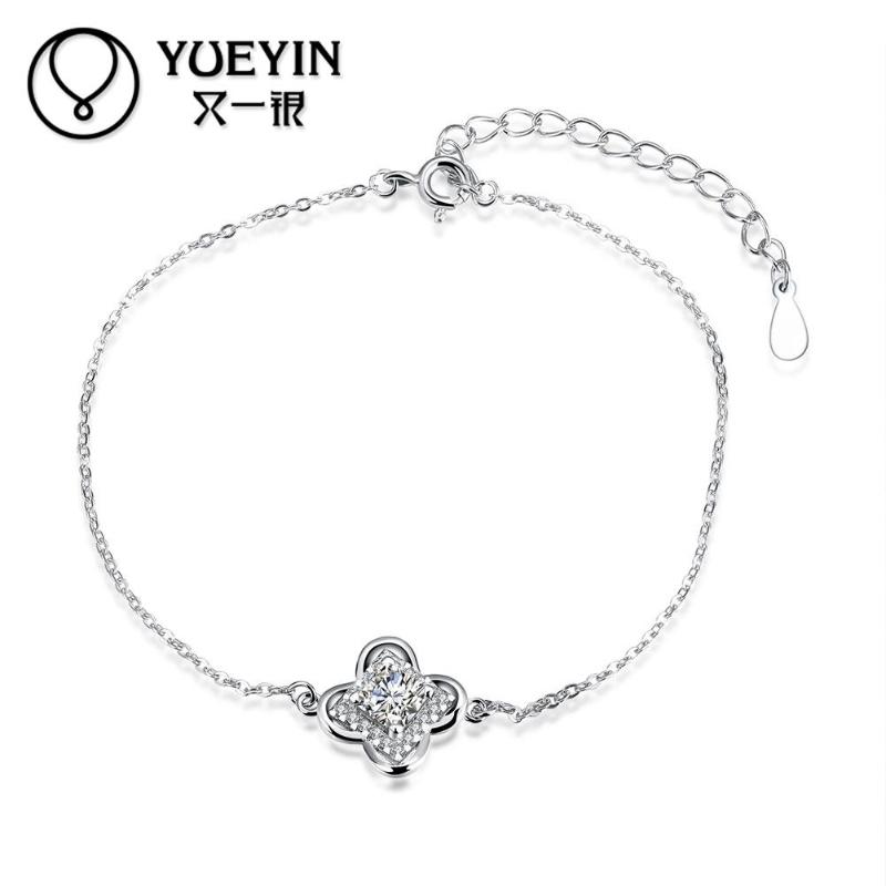 

H053 silver fashion bracelets silver plated jewelry jewelry wedding for women charm chain
