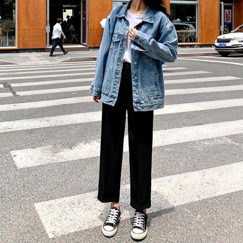 

Sweatpants Women Clothes Pants Streetwear 2020 Winter Fashion Korean Style Wide Leg Harajuku Baggy Black High Waisted Vintage