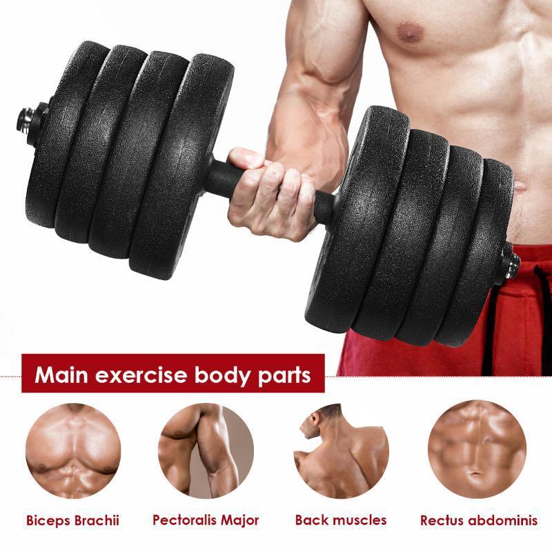 

A Pair of 30kg Dumbbell Weight Set Adjustable Solid Fitness Dumbbell Set Safety and Non-slip Dumbbells Gym Exercise Training 24h1, Blue