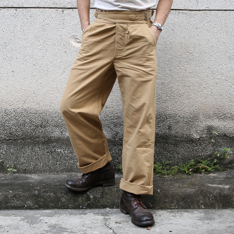 

2020 do not stock Gurkha pants kingdom's army united from the vintage military trousers for Khaki olive men R5TZ, M (size 6)