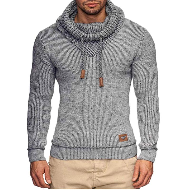 

Men' Sweaters Jacket Long Sleeve Knit Sweater Pile Collar Warm Fashion Solid Plus Size Chic For Men, Black