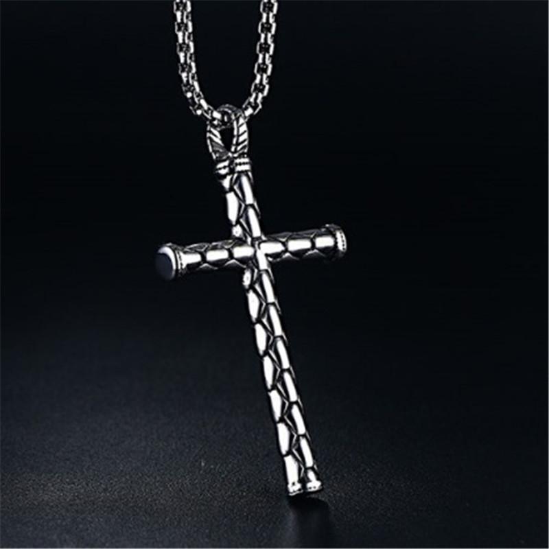 

Cross Men Women Pendant Unisex Antique Silver Necklace High Quality Jewelry