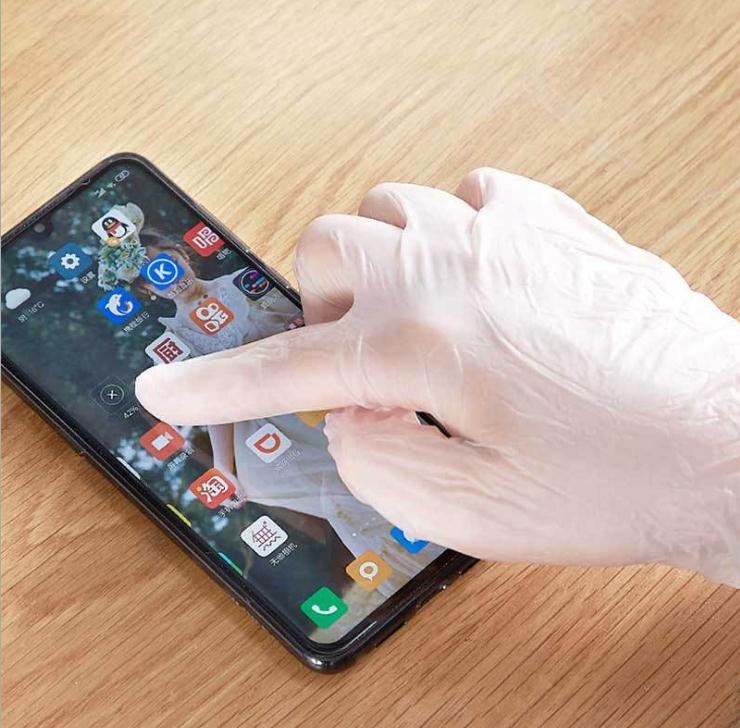 

Disposable Gloves, Squish Clear Vinyl Gloves Latex Free Powder-Free Glove for Kitchen Cooking Food Handling, 100PCS/Box
