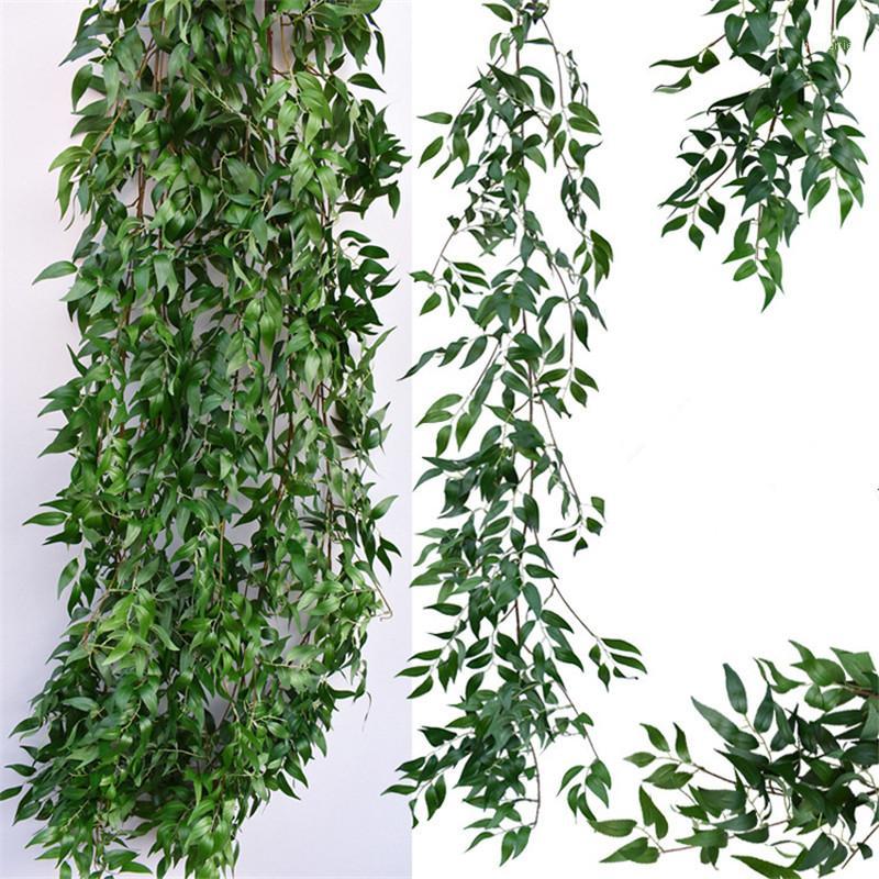 

Decorative Flowers & Wreaths Artificial Willow Vine Faux Plant For Wedding Decoration Plantas Artificiales Fake Leaves Garland Rattan Lierre, White