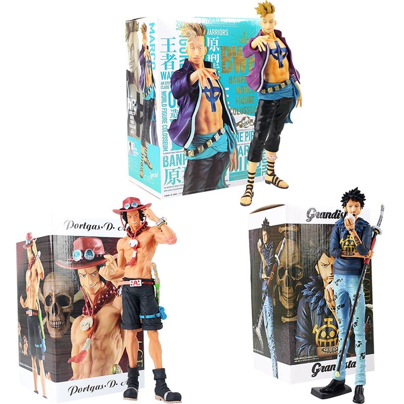 

One Piece marco Trafalgar Law Ace Action Figure Toy Grandista Portgas D Ace Anime Collectible Model Dolls Y200421