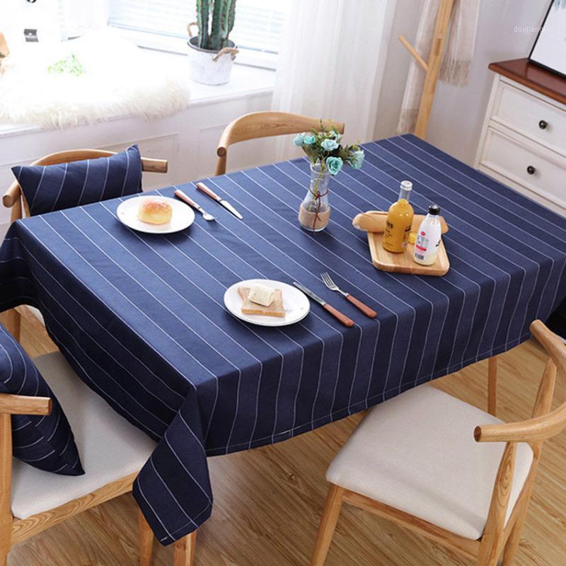 

Striped Adiabatic Table Cloth Cover Non-slip Dustproof Tablecloths Background Cloth Home Decoration Manteles Toalha De Mesa1, Color 1