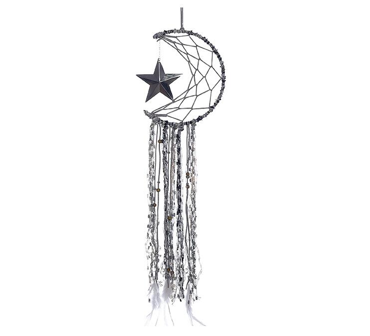 

Dreamcatcher Bells Hang Moon Catcher Dreamcatcher Fashion Feather Dream Catcher Pendant Wall Hanging Room Decoration Handicraft KKB3756