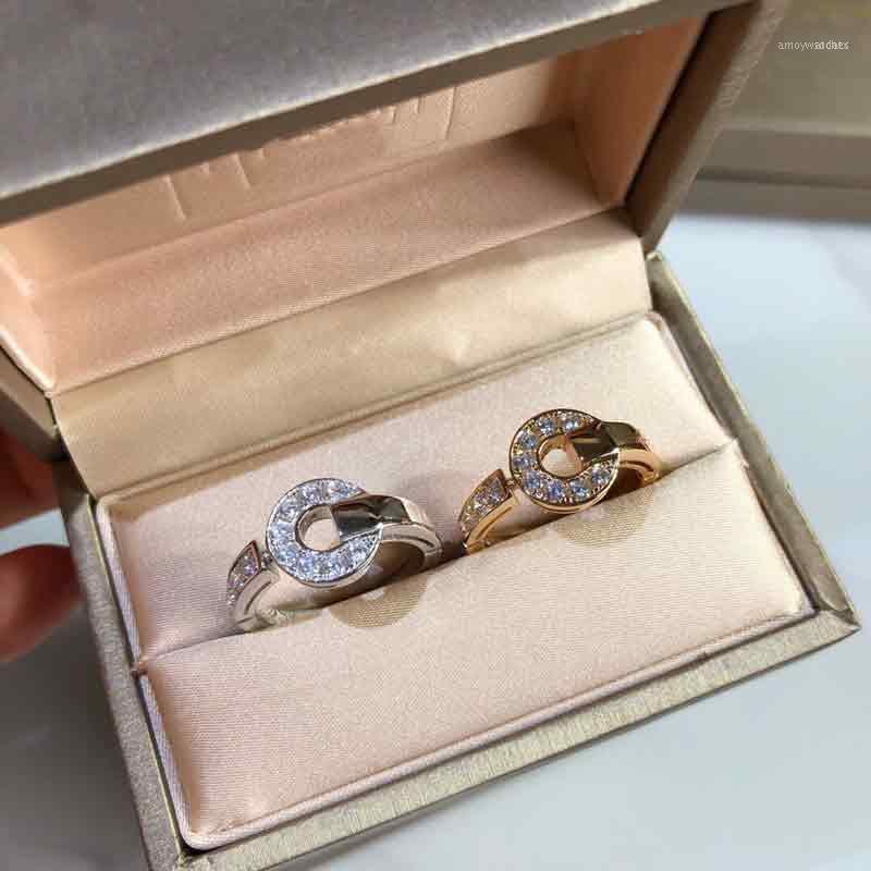 

2021 Band Rings Ring Copper Coin Jewelry 925 Sterling Silver For Women's High Christmas Party Gift11