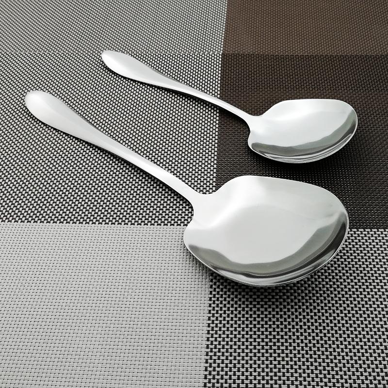 

Stainless steel Large Public Spoon Buffet Service Spoons Long Handle Soup Rice Tablespoon Restaurant Dinnerware Kitchen Utensils