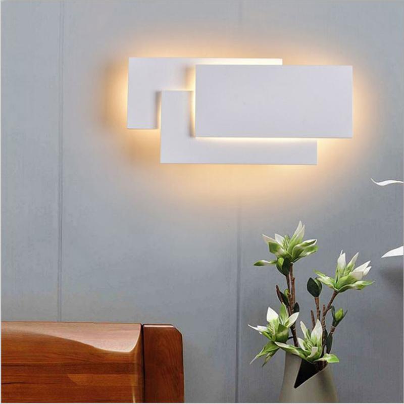 

WOERFU LED Wall Lamp Modern Aluminum Wall Lamp Aisle Corridor Hotel Bedside Living Room