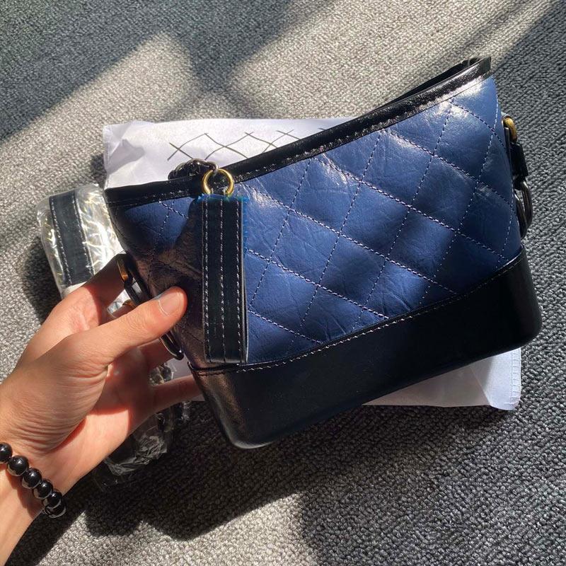 

Senior Designer Style 2021 Bucket Bag Mobile Phone Package Ladies Shoulder Tote Fashion Handbag Rhomboid Chain Dark Bule