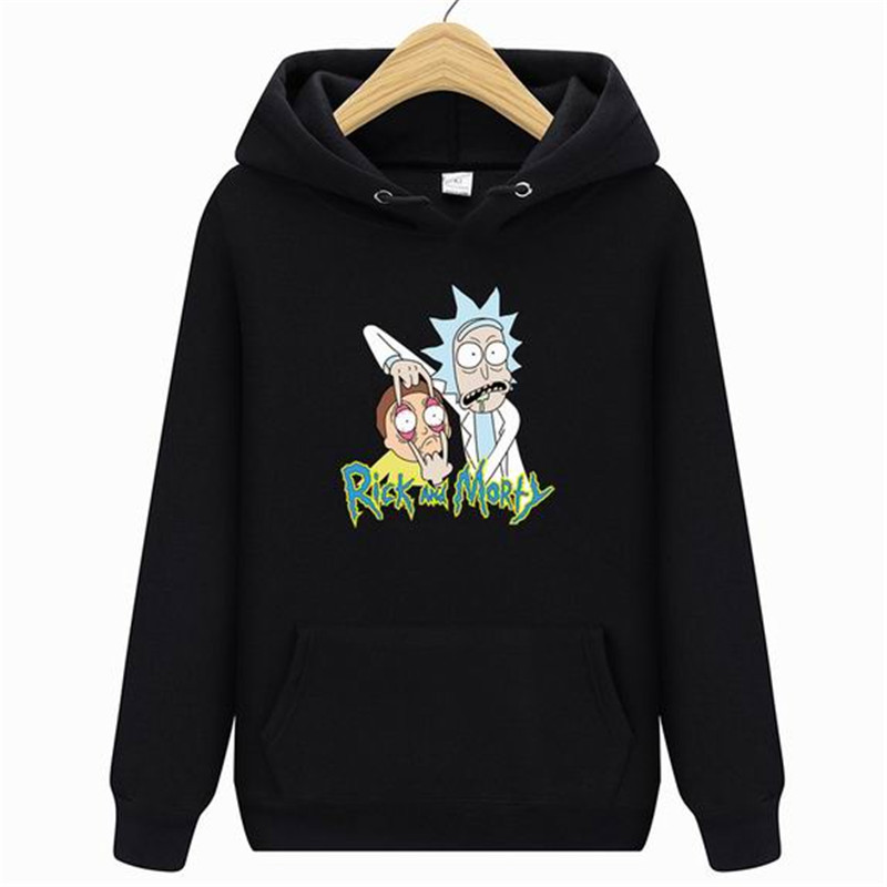 

2020 New Rick Morty Hoodie Men's Skateboard Rick Morty Cotton Hooded Sweatshirt Men's and Women's Hooded Pullover Z1211, Coral red