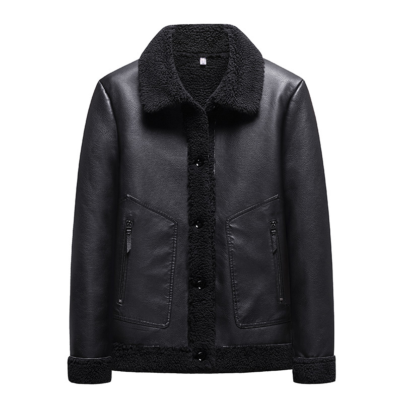 

2020 new fashionable hot heavy winter I see from the plutonium men's motorcycle suede leather jacket plus size 6xl 7xl, Black