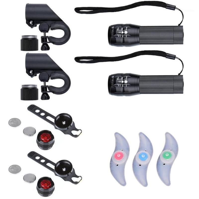 

9pcs/set Bicycle Wheel Wire Lamps Cycling Bike Tail Lights Flashlights Clip1