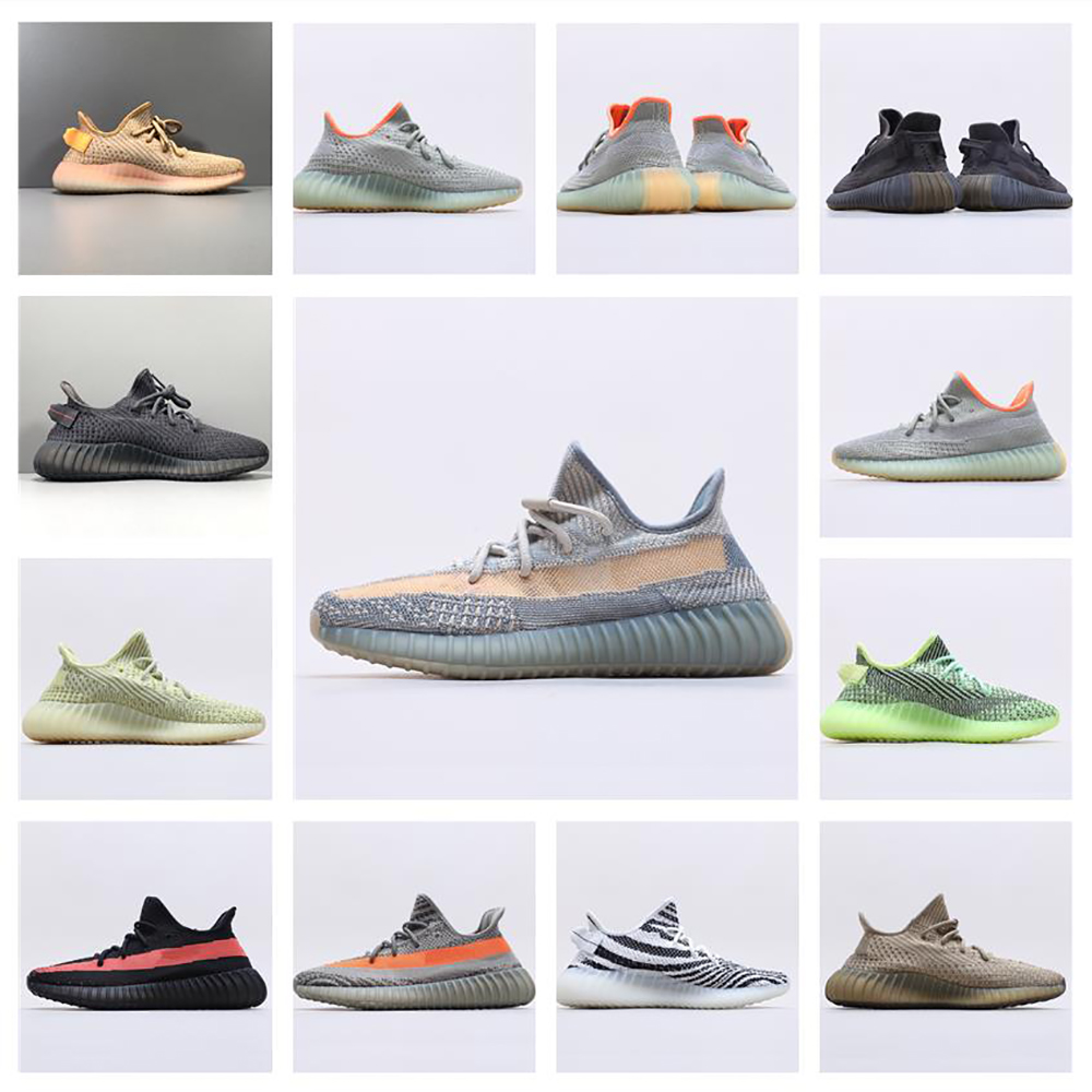 

Hot Kanye West Running Shoes Men Women Sport Sneakers ABEZ Asriel Sulfur Lsrafil yecheil yeezreel lundmark static V2 reflective trainers